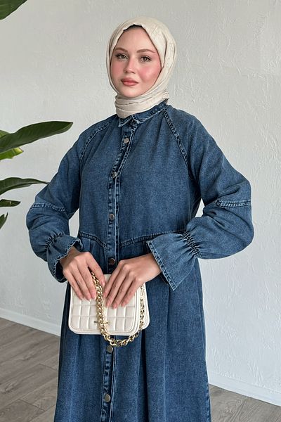 InStyle Ujjvég fodros farmer ruha