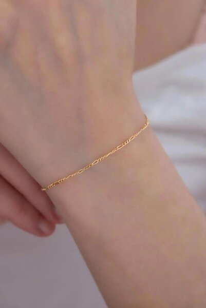 Bayar Gold 14 Ayar Altın İnce Figaro Bileklik