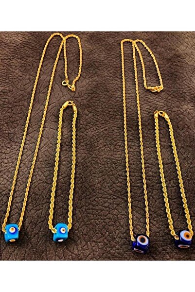 Bayar Gold Halat Burgu Zincir Kolye ve Bileklik Seti