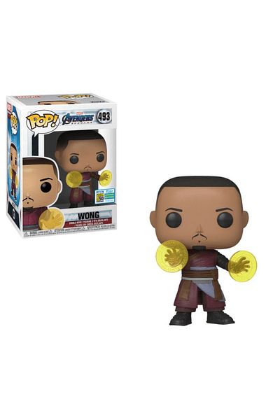 Funko لعبة Pop Avenger Endgame Wong - إصدار محدود من SDCC # 493 شخصية ملصق الاتفاقية الخاصة