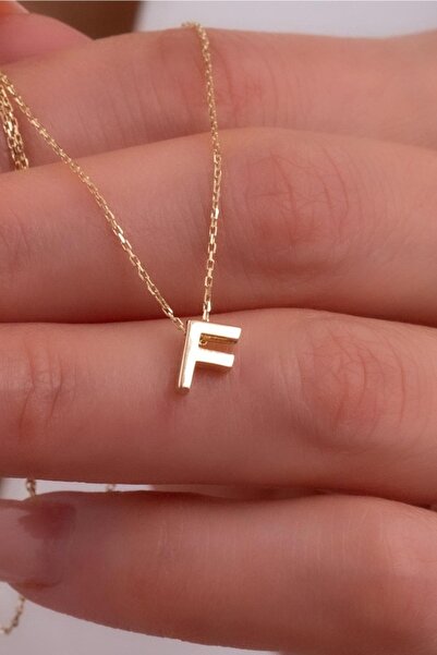 Bayar Gold 14 Ayar Altın F Harf Kolye