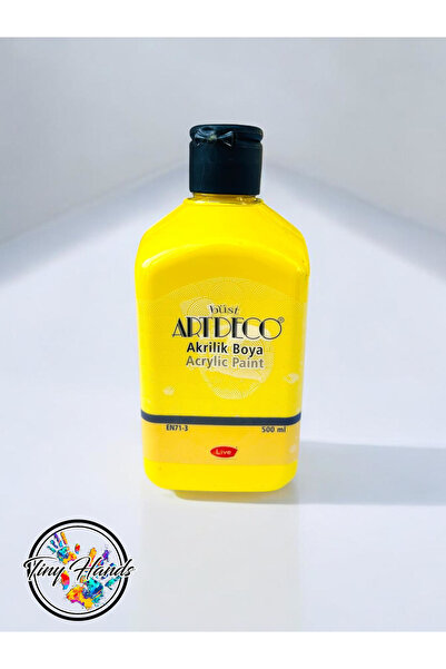 tiny hands Artdeco Akrilik Boya 500ml Sarı Akrilik Boya - EN71-3 Sarı Akrilik...