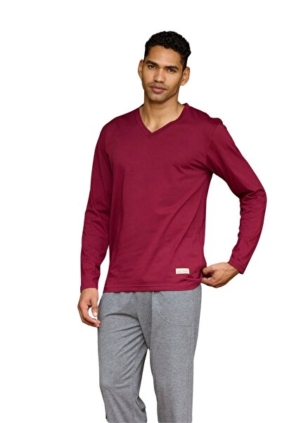 KLY Ανδρική πιτζάμα Oversize V λαιμόκοψη 9135