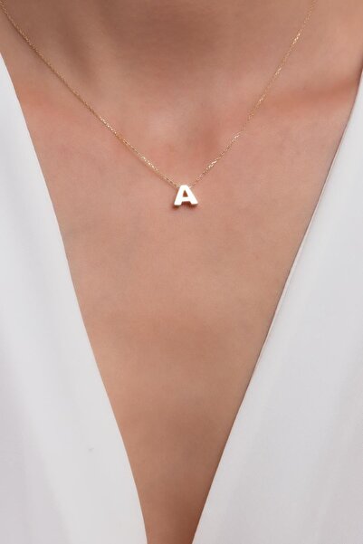 Bayar Gold 14 Ayar Altın A Harf Kolye