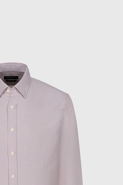 ALTINYILDIZ CLASSICS Ανδρικό μπεζ βαμβακερό πουκάμισο Oxford Slim Fit με κρυφό γιακά με κουμπιά