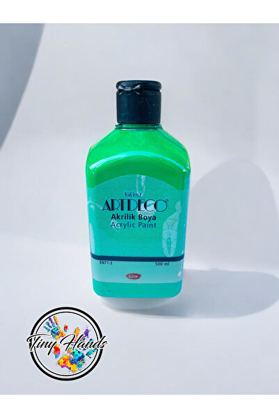 tiny hands Artdeco Akrilik Boya 500ml Yeşil Akrilik Boya - EN71-3 Yeşil Akril...