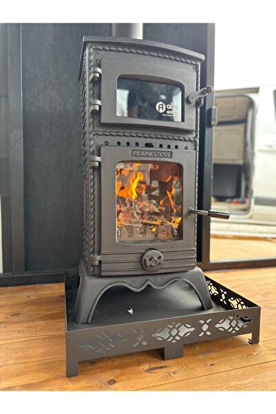 ALP SOBA SANAYİ Majör Fırınlı Döküm Soba Önü Camlı