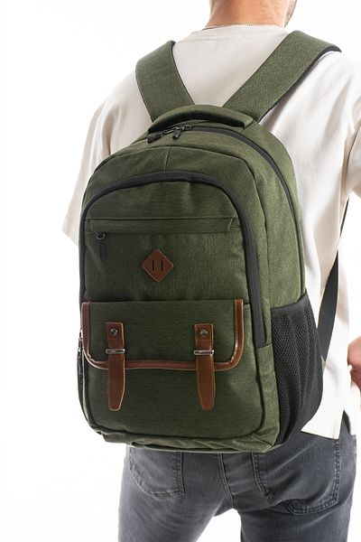 Fiyaka GK64 RUCSAC SCOALA UNISEX - VERDE ZILNIC CĂLĂTORIE VACANȚĂ SPORT DRUME CĂLĂTORIE CAMPING
