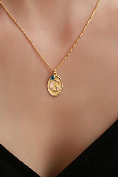 Bayar Gold 14 Ayar Altın G Harf Nostaljik Kolye