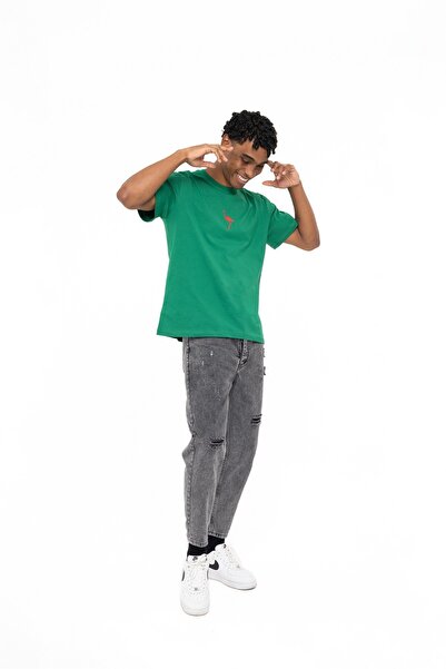 WATCHOFROYAL Πράσινο μπλουζάκι Flamingo