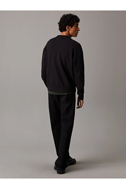 Calvin Klein Ανδρικό μακρυμάνικο φούτερ με χαλαρή εφαρμογή μαύρο K10K 112956 -ΜΠΕΧ