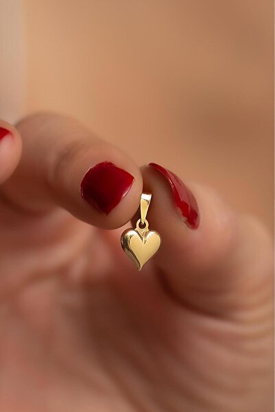 Bayar Gold 14 Ayar Altın Kalp Kolye Ucu