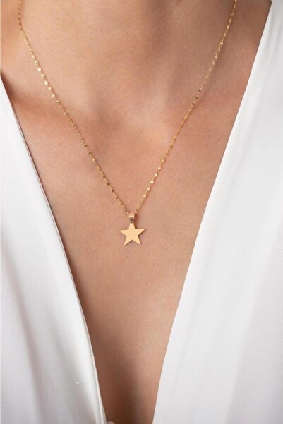 Bayar Gold 14 Ayar Altın Yıldız Kolye