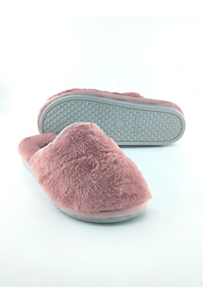 GEZER Women's Powder Color Plush Winter Guest, Home and Dowery Slippers
