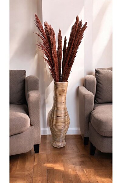 VERSA Bambu Vazo,dekoratif Bambu Vazo,uzun Dekoratif Bambu Vazo 60 Cm,dekorat...