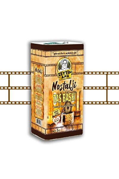 ZEYTİN ANA Yeni Sezon Soğuk Sıkım Taş Baskı Zeytinyağı 5 Lt Nostalji Serisi
