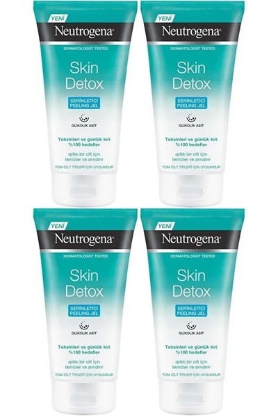 Neutrogena Skin Detox Cooling Peeling Gel 150ml (Set of 4)