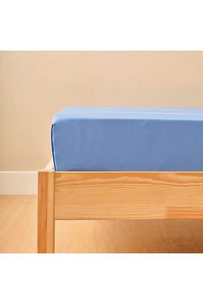 Bella Maison 100% Cotton Ranforce King Size Bed Sheet Denim (260X280 cm)