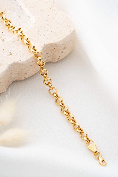 Bayar Gold 22 Ayar Altın Doç Zincir Bileklik