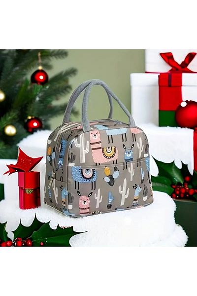 BGSignature Waterproof Thermal Meal & Lunch Bag - Warm/Cold Protection - Pink Rabbit Themed