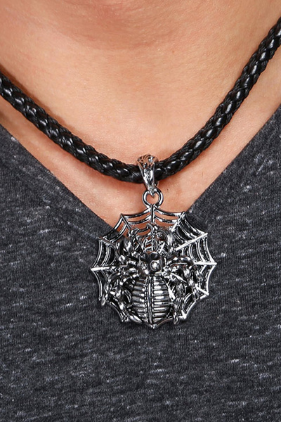 Dejavu Tarantula Web Spider and Network Design Necklace