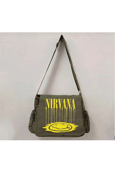 Aesthia Nirvana "Smiley" Νέα σεζόν Messenger Bag -Mondoningal