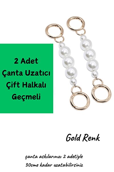 Emtory Home Gold 2 Adet Çanta Uzatıcı - Çanta Aksesuarı - Kol Çantası Aksesua...