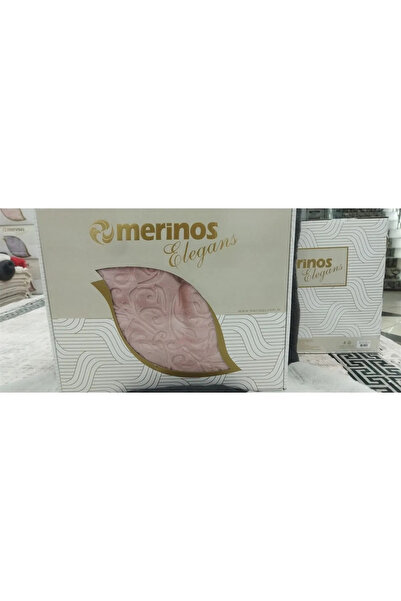 BEYAZTOPTAN MERİNOS ELEGANCE - Одномісний плед «Троянда і лавр» (рожевий)