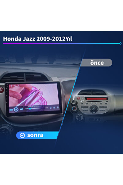 Dobest Honda Jazz 2009-2012 Uyumlu Yıl Carplay/navigasyon/gps/geri Vites Arka...