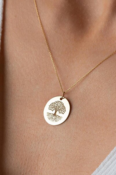 Bayar Gold 14 Ayar Altın Yaşam Ağacı Kolye