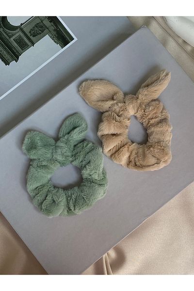 Twinssis Accessories 2-Piece Plush Ear Bagel Buckle