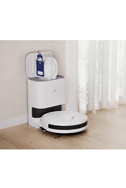 Electrolux Ultimate 700 Premium Seri Toz Boşaltma İstasyonlu Süpürme ve Paspaslama 2 si 1 Arada Robot Süpürge
