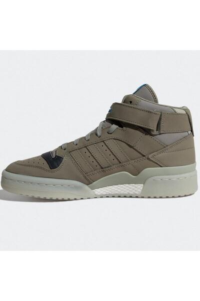 adidas Orijinal Forum Mid Leather Sneaker Bilekli Hakiki Deri Günlük Spor Ayakkabı Haki