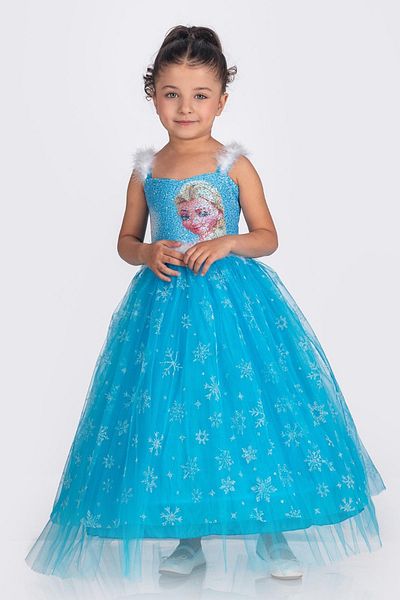 Minik Dolap Μακρύ βραδινό φόρεμα Elsa Girl - Αφράτη φούστα με Tarlatan