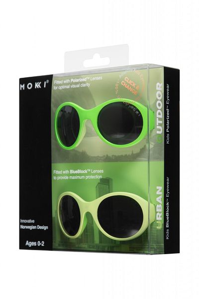 OEM MOKKI Green Click & Change Duplicate UV-Schutz 0-2 Instant 2 Perechi Set