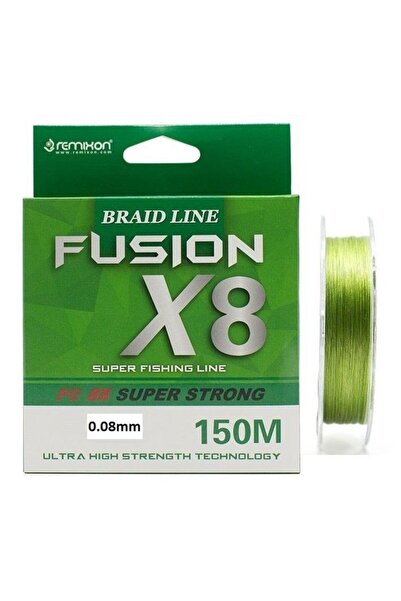 Remixon Fusion 150m 0.08mm X8 Green 8 Kat Ip Misina