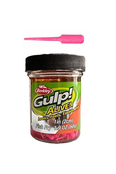 BERKLEY Gulp Alive Fish Fry 2cm 60gr Sıvılı Lrf Silikonu Pink
