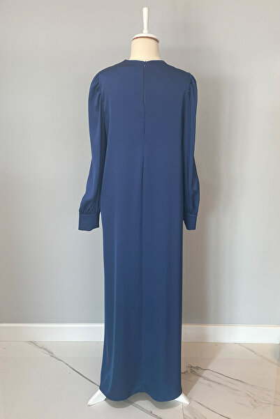 Nuss Μπλε ναυτικό φόρεμα με λεπτομέρειες 2016