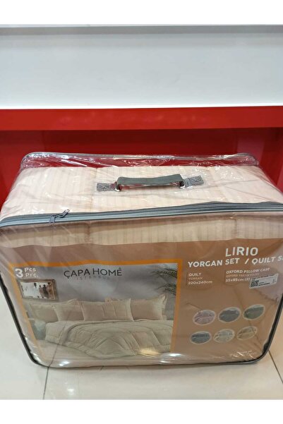 Çapa Home YENİ NESİL NEVRESİM GEREKTİRMEZ ÇİFT KİŞİLİK YASTIK KILIFLI KENDİNDEN RENKLİ YORGAN SET 220X240