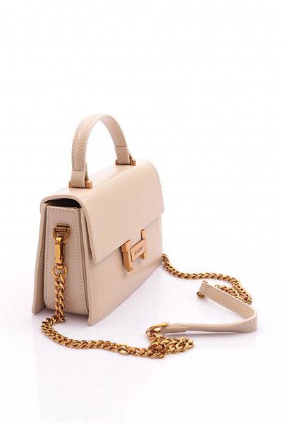Levidor Cream Square Design Handbag