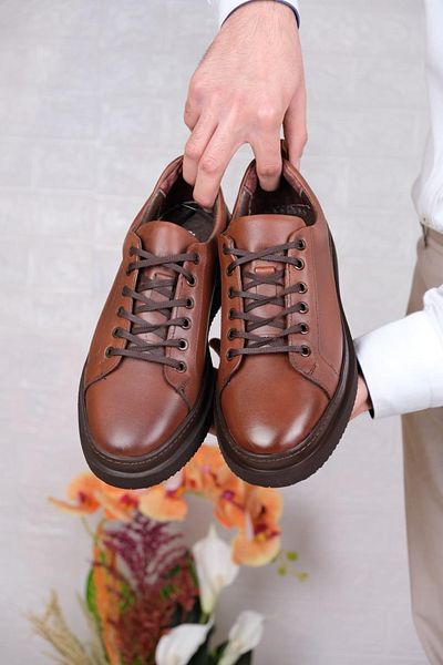 shot night Genuine Leather Lace-Up Men's Shoes