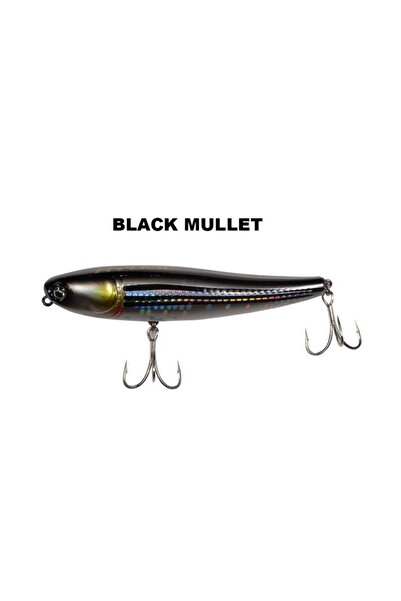 RYUJI Splash 10cm 17gr Su Üstü Maket Yem Black Mullet