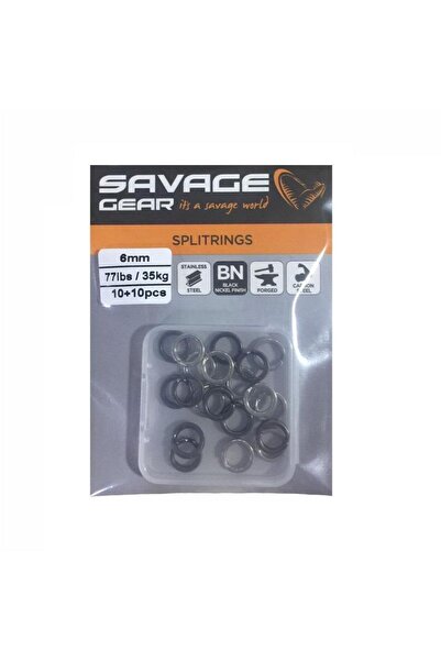 Savage Gear Split Ring Ss Bln 10 10 6mm Halka (20 ADET)