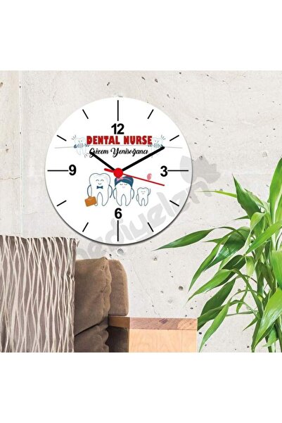 Hediyelen Dental Nurse Duvar Saati 002