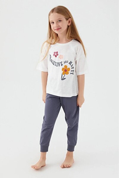 Rolly Polly Girl's Short Sleeve Floral Pajama Set