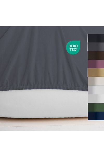 Strauss Strausshome Premium Round Fitted Sheet 220X220 - 200X200Cm 100% Cotton Oeko Tex