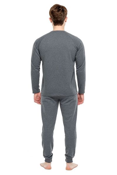 Mod Collection 3930 Set de trening pentru bărbați, antracit melange, cu gât rotund - antracitmelange