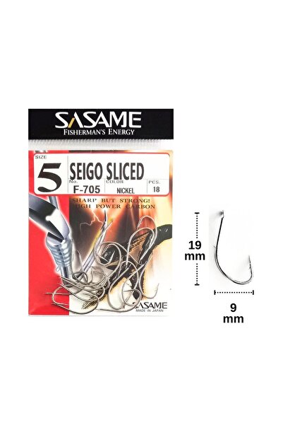 Sasame F-705 No:5 Seigo Sliced Olta Iğnesi 18 Adet