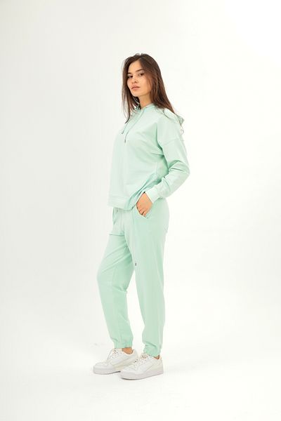 SOCCER Women's Sweat Tracksuit Set with Hood - 2 Thread 21762