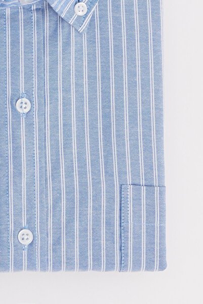 Tudors Cămașă pentru bărbați cu dungi supradimensionate